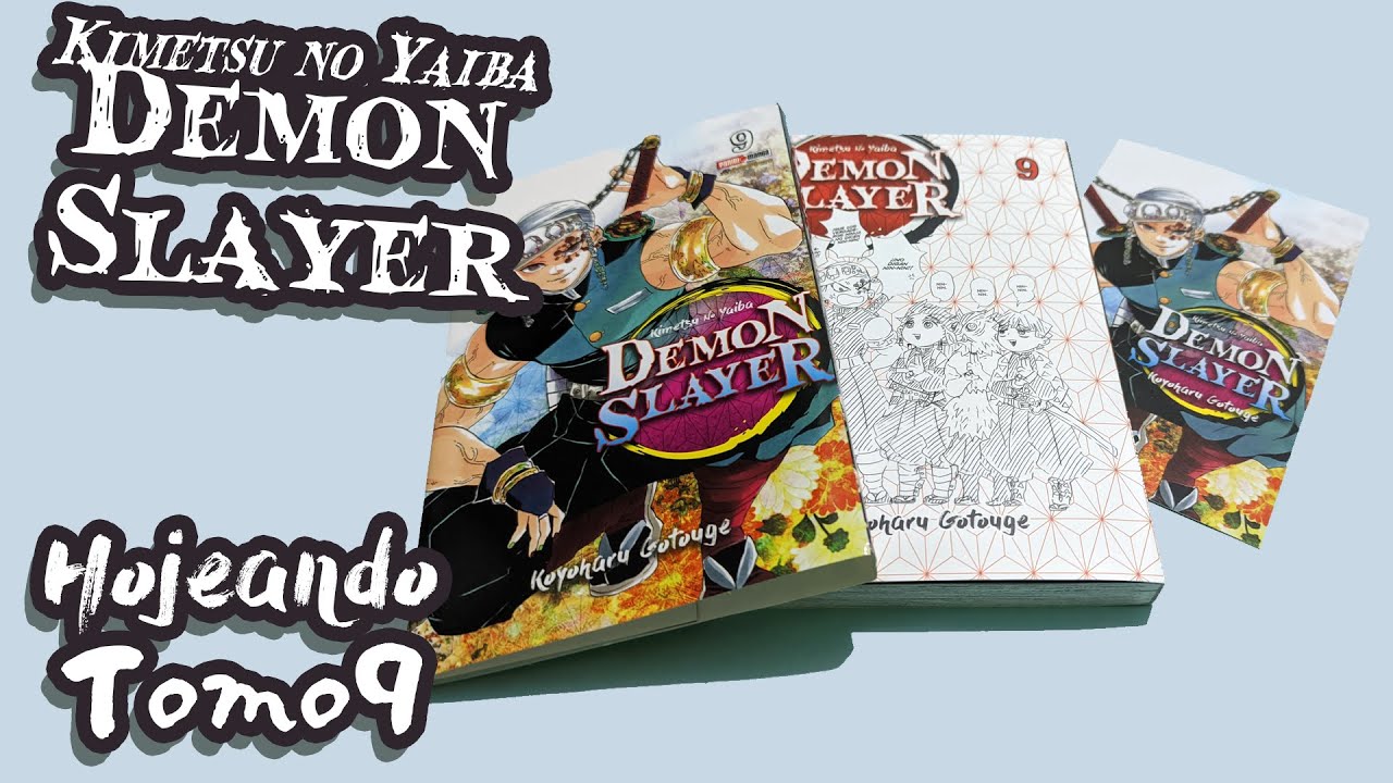 Hojeando Demon Slayer Tomo 9 Panini Manga