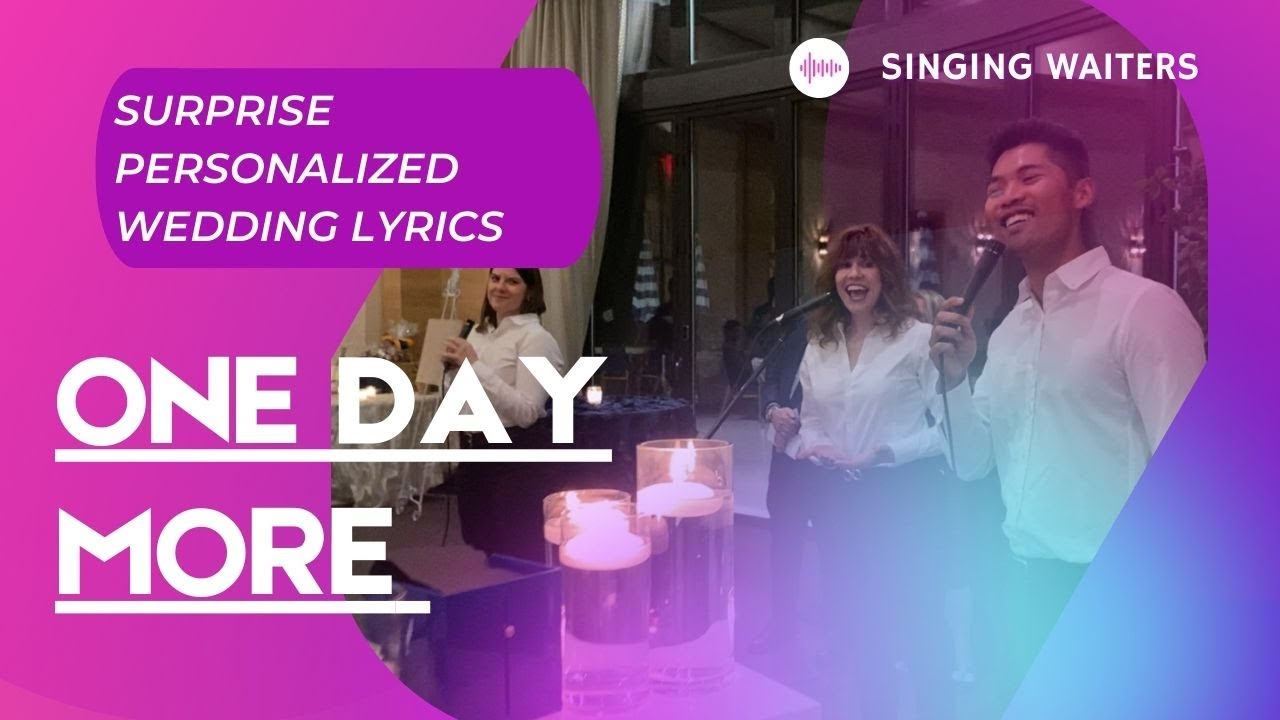 One Day More Les Mis Wedding Flashmob with Custom Lyrics
