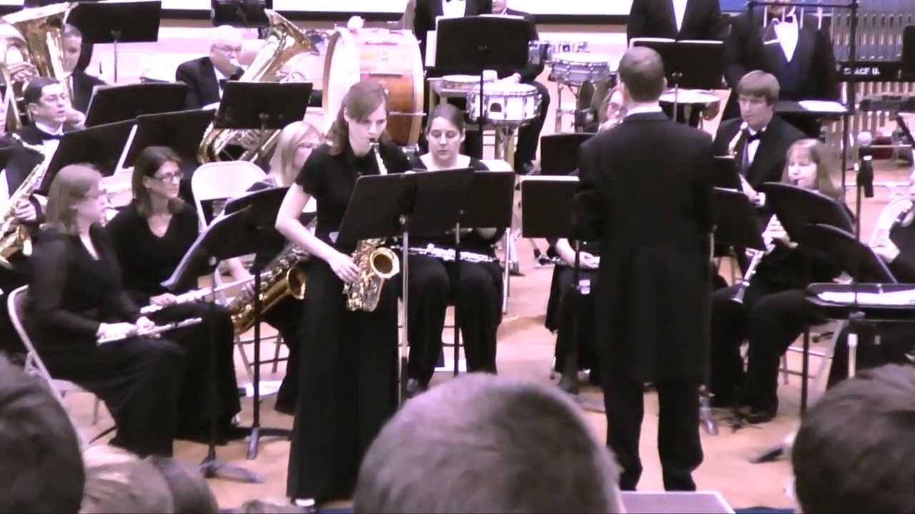 Julie's Sax solo of Persuasion by Sammy Nestico with Grace University Band