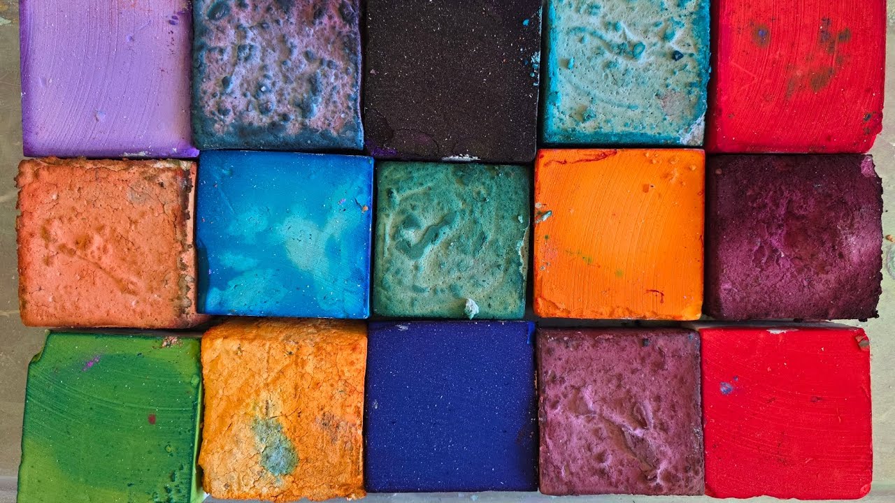 Colorful Gym Chalk Blocks | Fresh & Reform | ASMR | Powder Play | Bonus Crush | Sleep Aid | Relax
