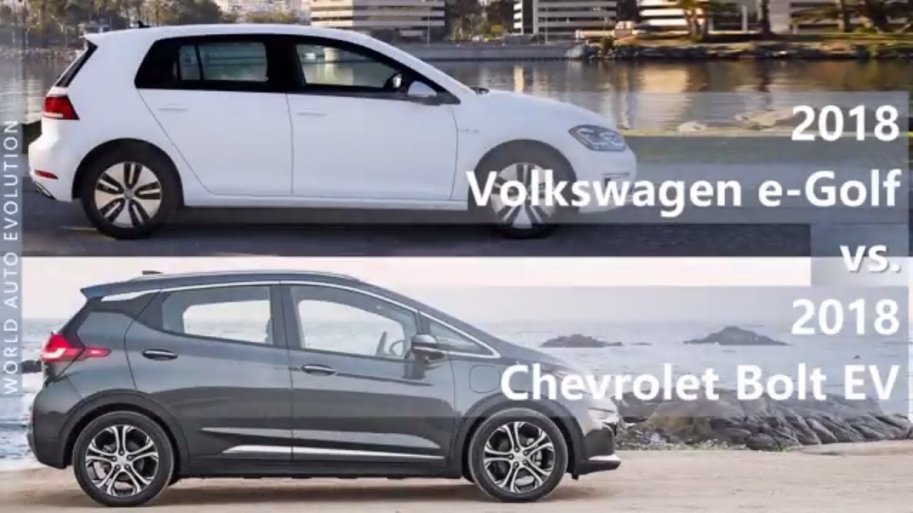 2018 Volkswagen e-Golf vs 2018 Chevrolet Bolt EV (technical comparison)