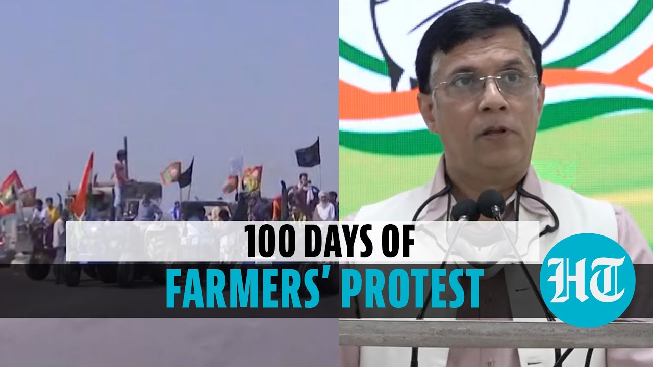 Watch: Farmers mark 100th day of protest with road blockade; Congress slams BJP