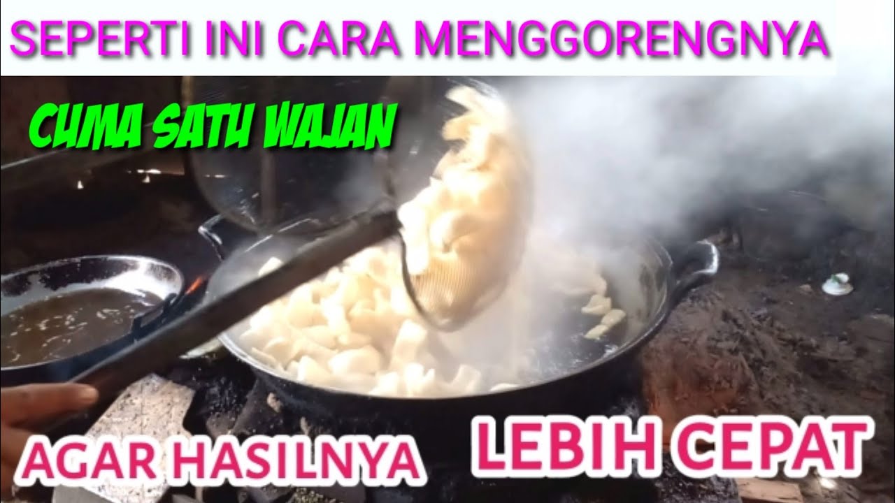 CARA MENGGORENG KRUPUK CUKUP SATU WAJAN MEKAR SEMPURNA