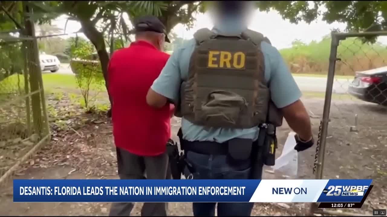 Florida leads the nation in immigration enforcement, DeSantis says