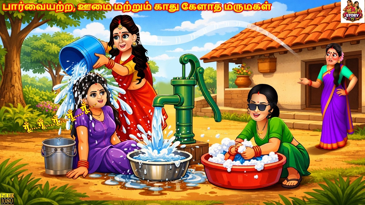 Pārvaiyaṟṟa, ūmai maṟṟum kātu kēḷāta marumakaḷ | Tamil Stories | Tamil Moral Story | Tamil Cartoon