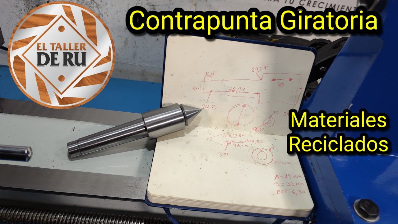 Contrapunta Giratoria Casera (liver center tailstock homemade) Torno + Fresadora (Planos)