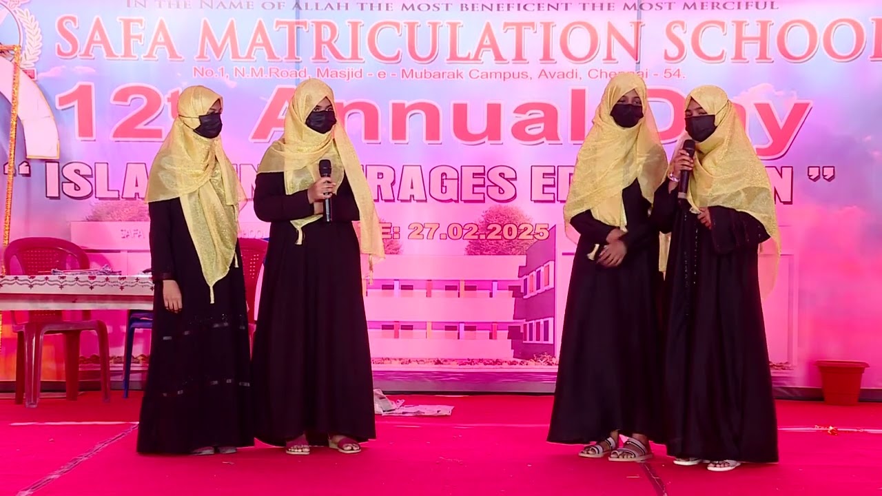 12th Annual day  safa school @ avadi  2025 part 4