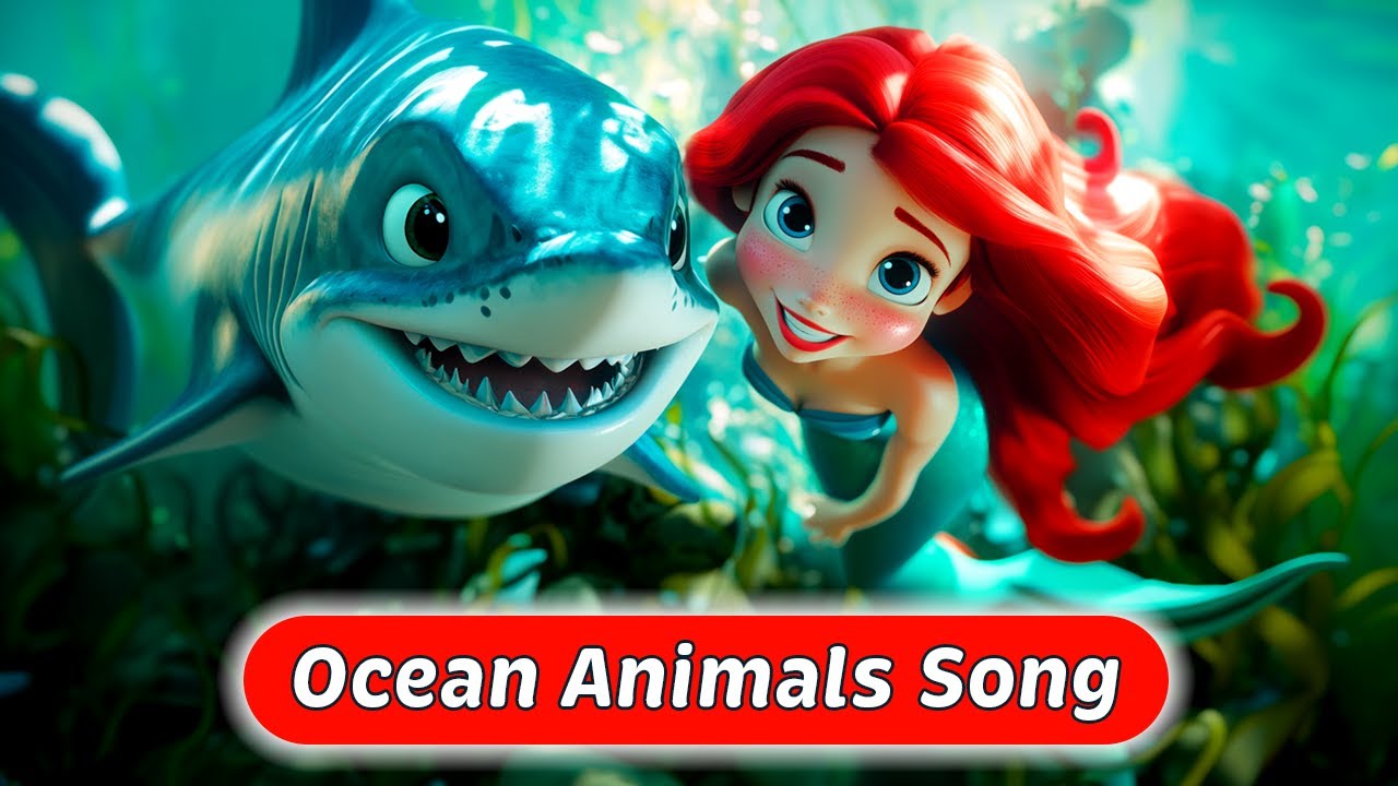 Ariel's Ocean Adventure | Learn Sea Creatures with The Little Mermaid | Kids Music