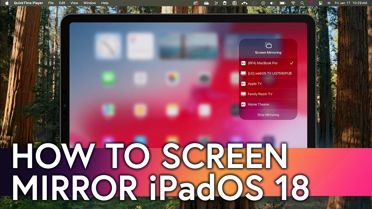 How to Screen Mirror iPad with iPadOS 18