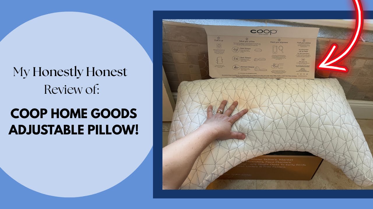 Coop Home Goods ADJUSTABLE Memory Foam Pillow - Options for EVERY Type of Sleeper!