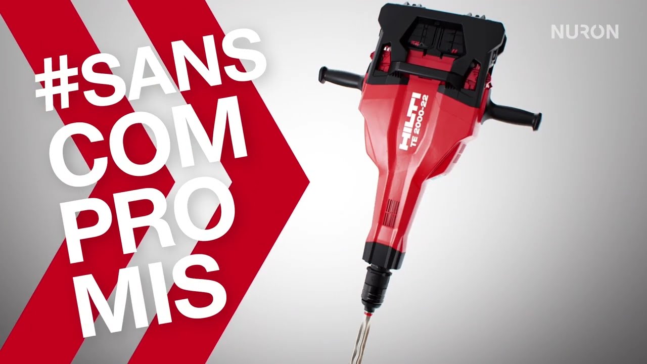 Caractéristiques et avantages du marteau-piqueur sans fil TE 2000-22 Nuron de Hilti