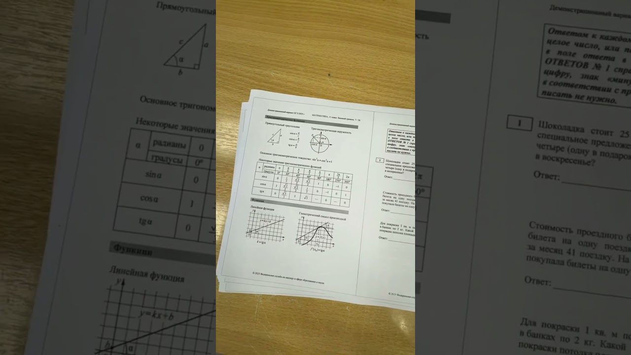 А какие у вас были бы мысли на экзамене? #школа
