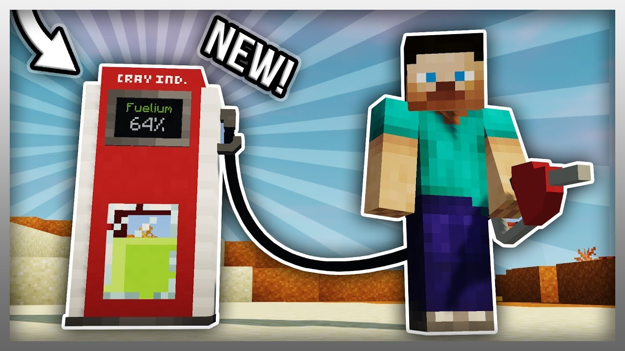 ✔️ Рабочий бензоколонка в Minecraft! (Обновление мода на транспорт)