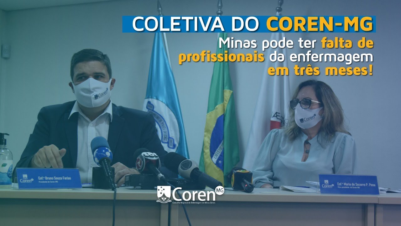 Coletiva de imprensa do Coren-MG