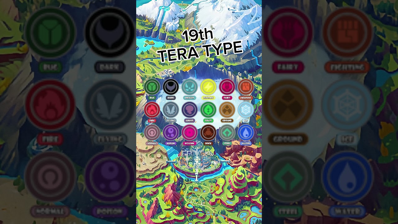 19th Pokemon Type (Tera Type) 