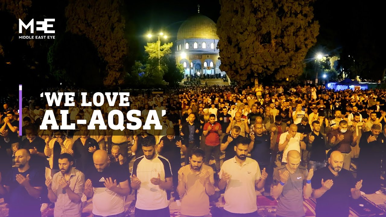 ‘We have to guard it’: Palestinians standing firm in al-Aqsa Mosque after days of violence