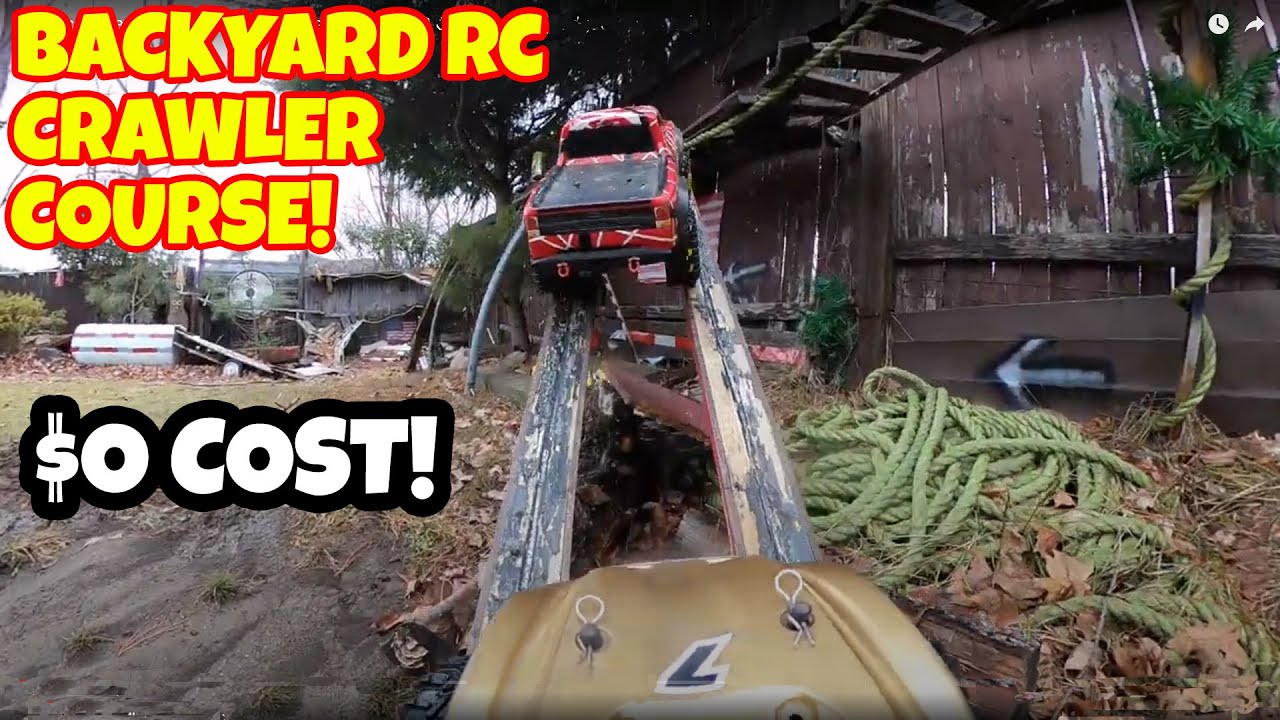 1/10 Scale Backyard RC Crawler Course Ideas #3  $0 Cost!  Redcat (Budget Beginners)