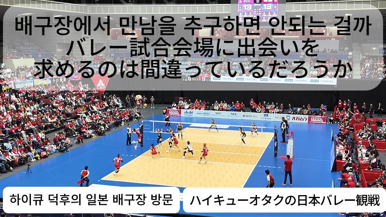 하이큐 덕후의 일본 배구장 첫 방문기 | NEC RED ROCKETS