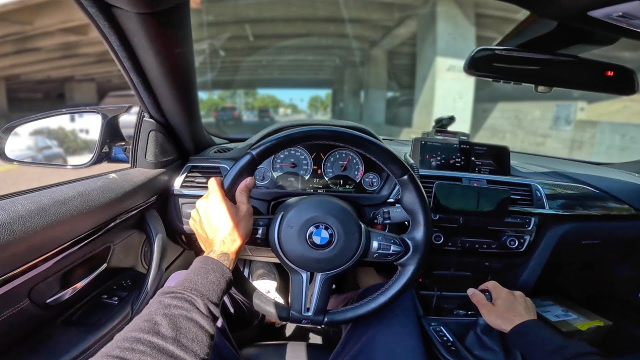 BMW M4 F82 Sounds (Manual) - POV Loud Exhaust Driving Fast