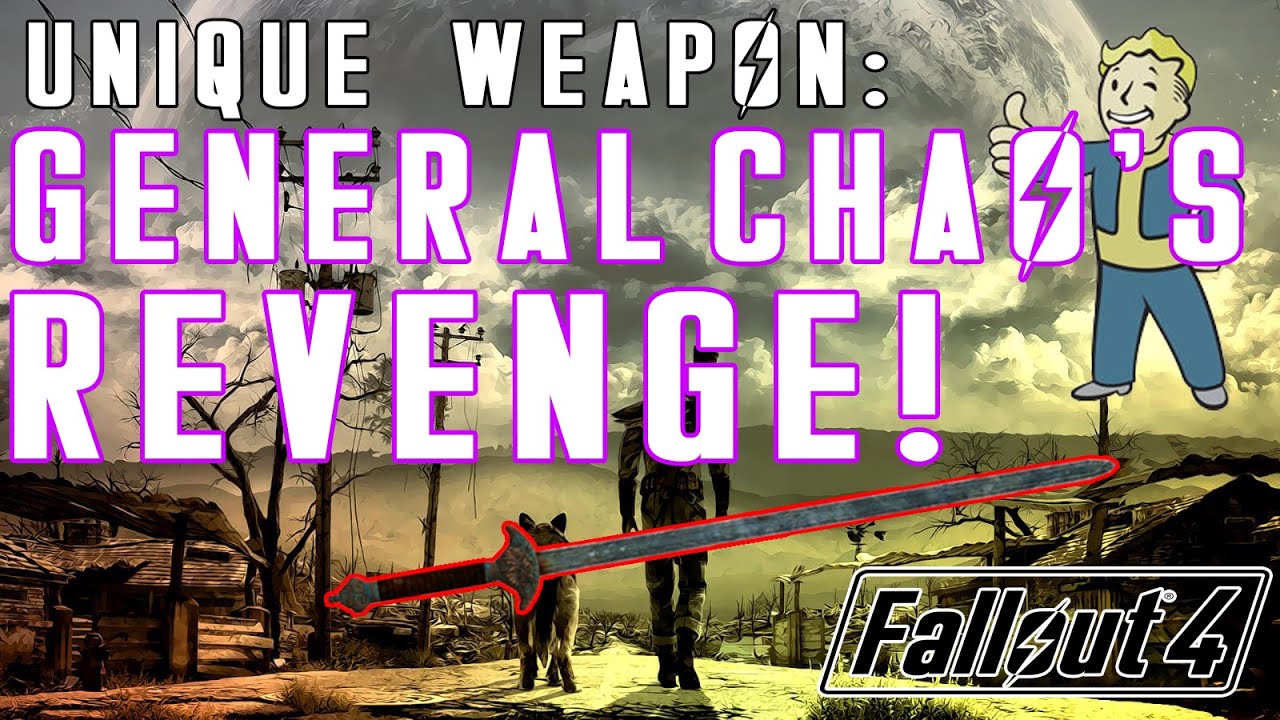 Fallout 4: General Chao's Revenge UNIQUE Sword - AWESOME Melee Weapon! Find it Here!