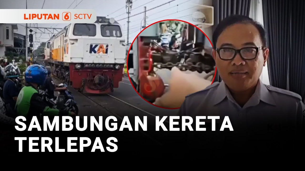 Aksi Heroik Warga Peringatkan Masinis Kereta karena Rangkaian Gerbong Nyaris Terlepas | Liputan 6