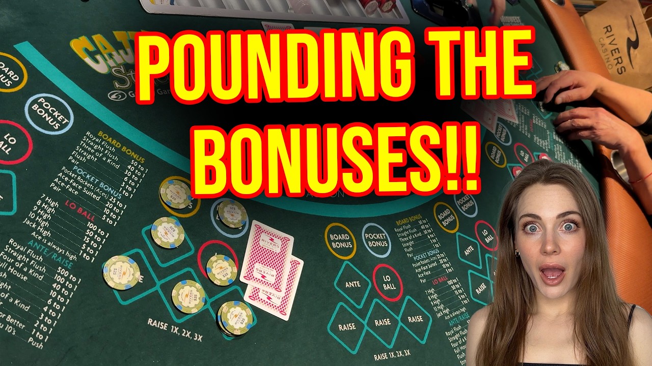 BIG $3000 CAJUN STUD SESSION IN CHICAGO! HITTING ALL THE BONUSES!!