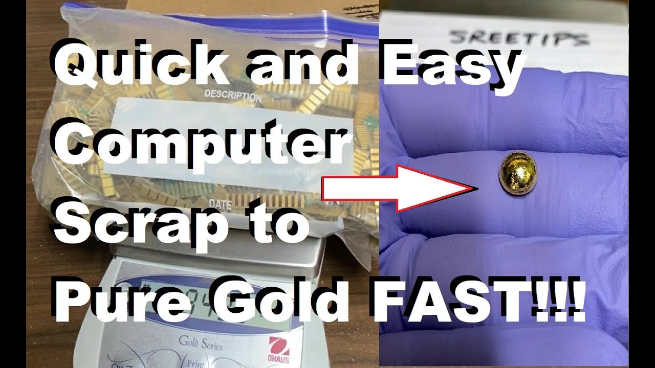 Computer Scrap EASY REFINE TO PURE GOLD