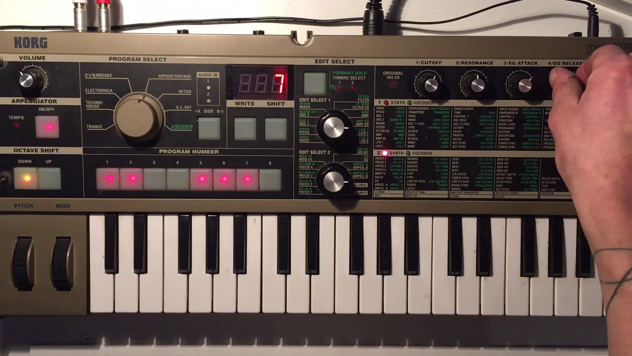 Microkorg Tutorial FRançais 05 / L'arpegiator