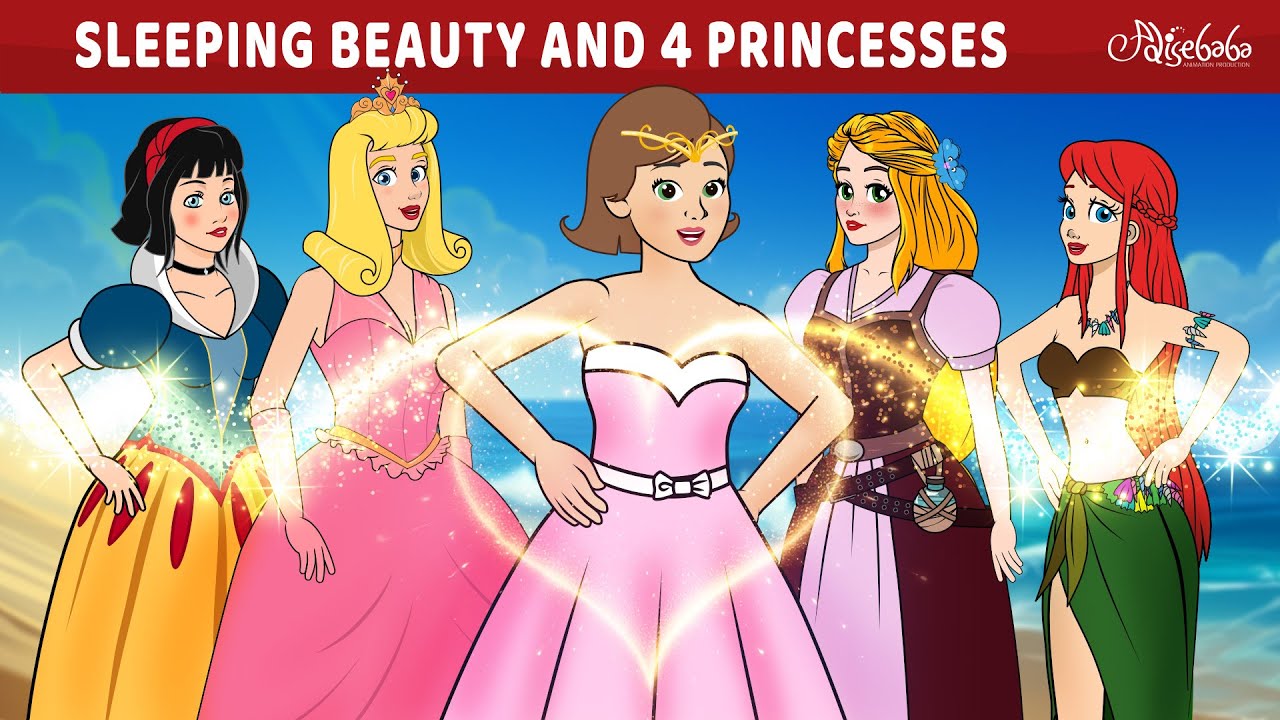 Sleeping Beauty and 4 Princesses ✨ | Bedtime Stories for Kids in English | Fairy Tales