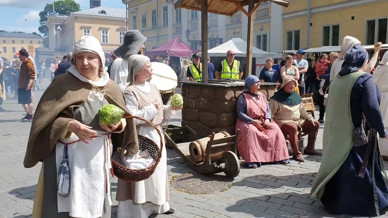 The Medieval Market of Turku - Keskiajan Turku - Sunday 29.6.2025 - Video footage from the festival