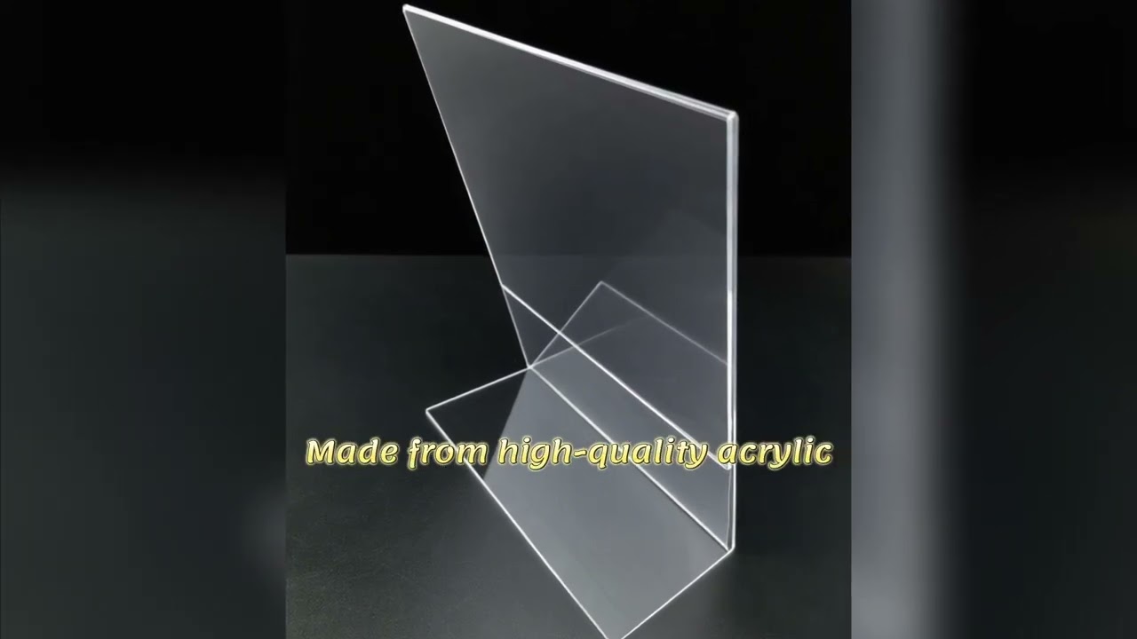 L-Shaped Table Card Holder Acrylic
