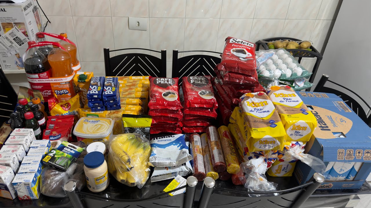 COMPRA DE MERCADO DESSA VEZ EU ASSUSTEI COM O VALOR🫣