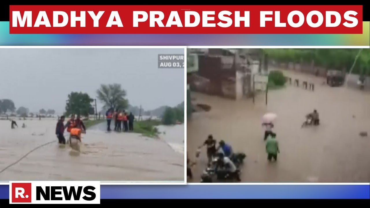 Massive Floods Lash Madhya Pradesh, About 1,200 Villages Affected; Rescue Operations Underway
