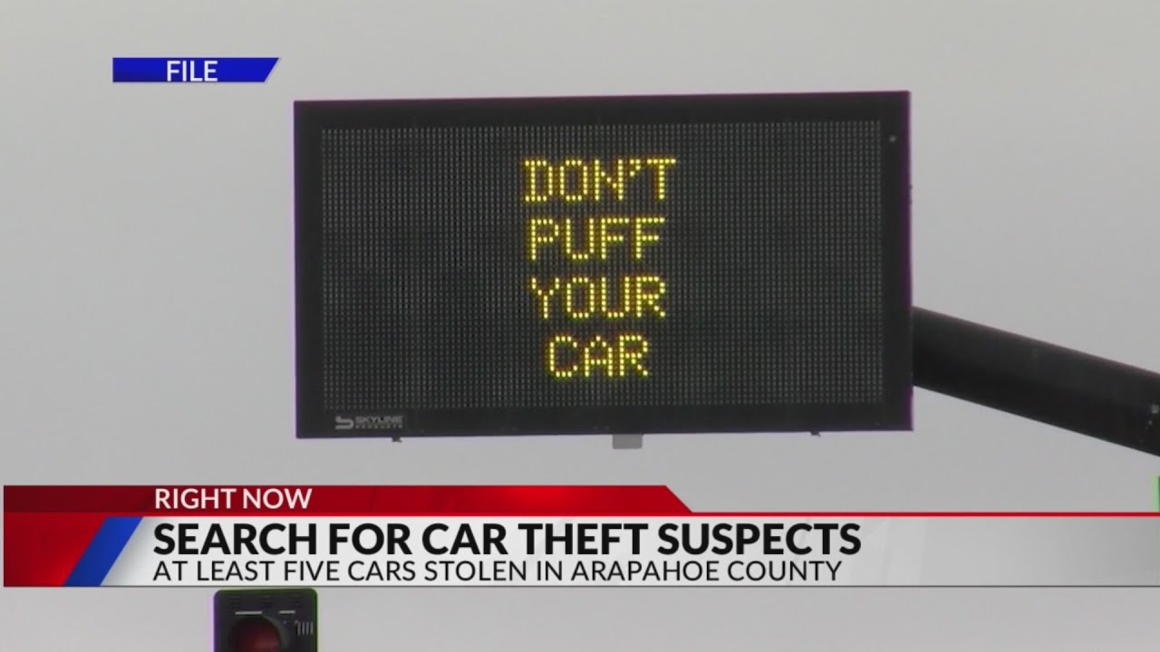 Search for car theft suspects