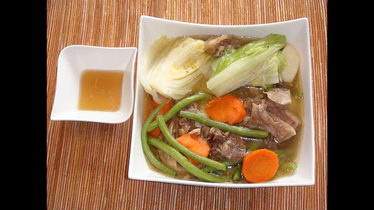 PINOY RECIPE - NILAGANG BAKA [BEEF SOUP WITH VEGETABLES]