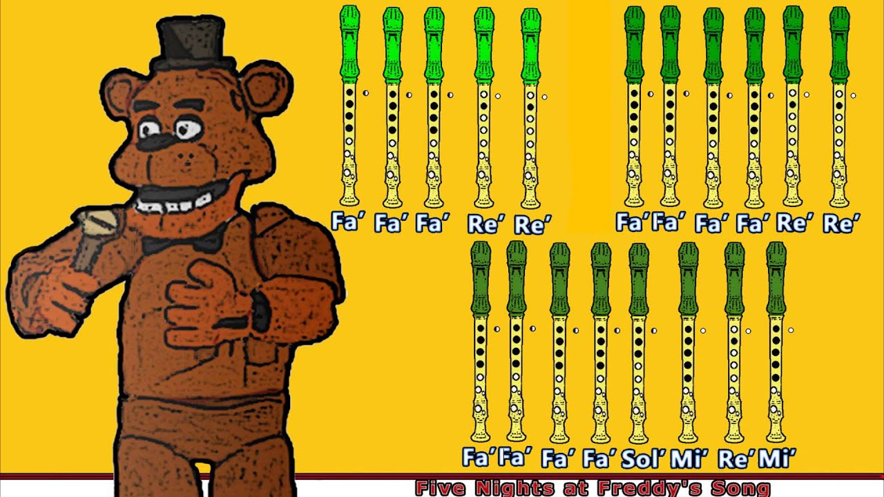 Five Nights at Freddy's 1 en Flauta Dulce con Notas