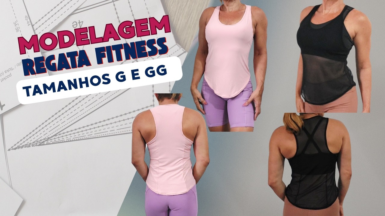 Modelagem de Top Fitness Tam-G e GG 