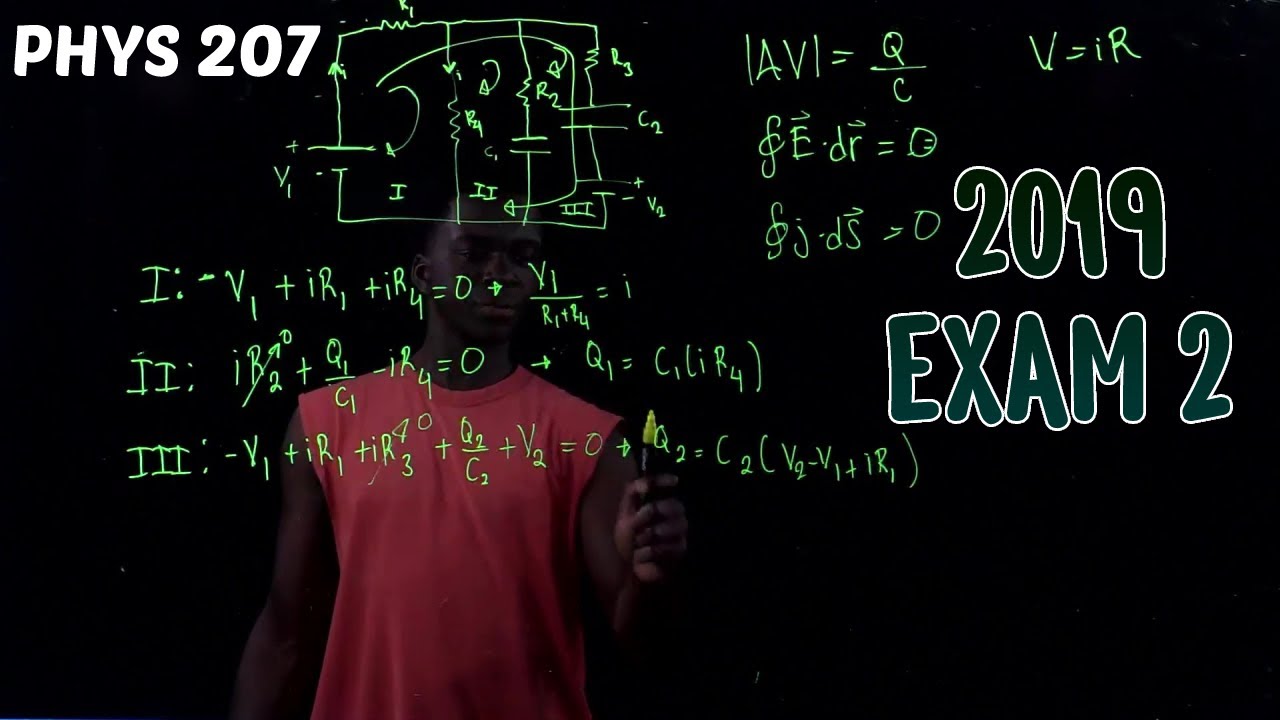 Physics 207 2019 Exam 2 Step-By-Step Solution