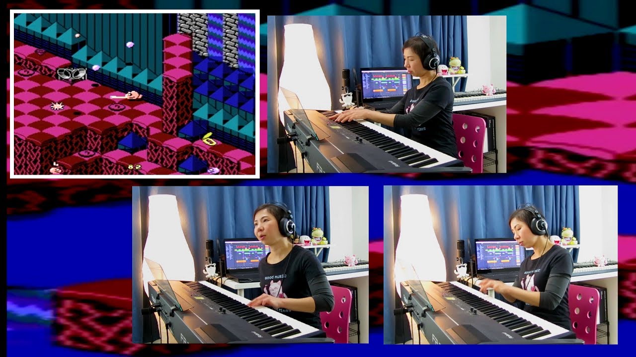 Snake Rattle 'n' Roll NES - Level 4 (JemyMusic Cover)