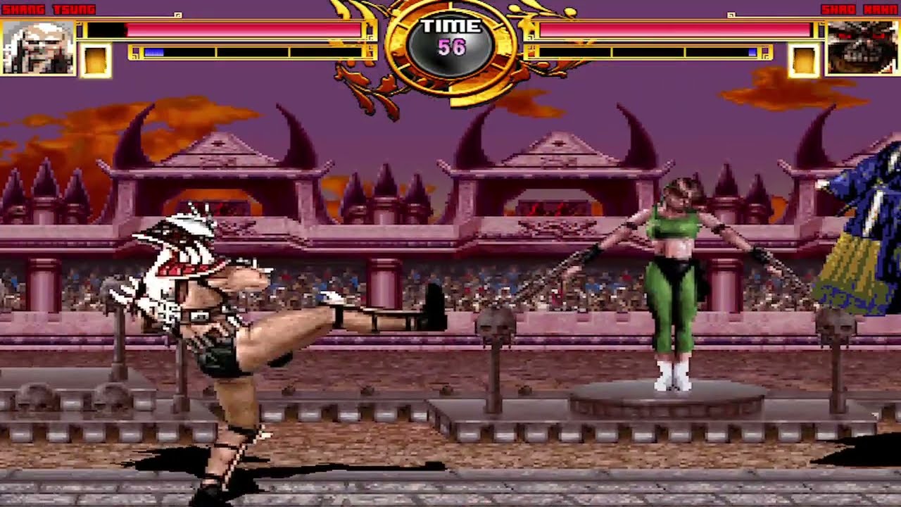 NICK54222 MUGEN: UMKT Shang Tsung VS Shao Kahn