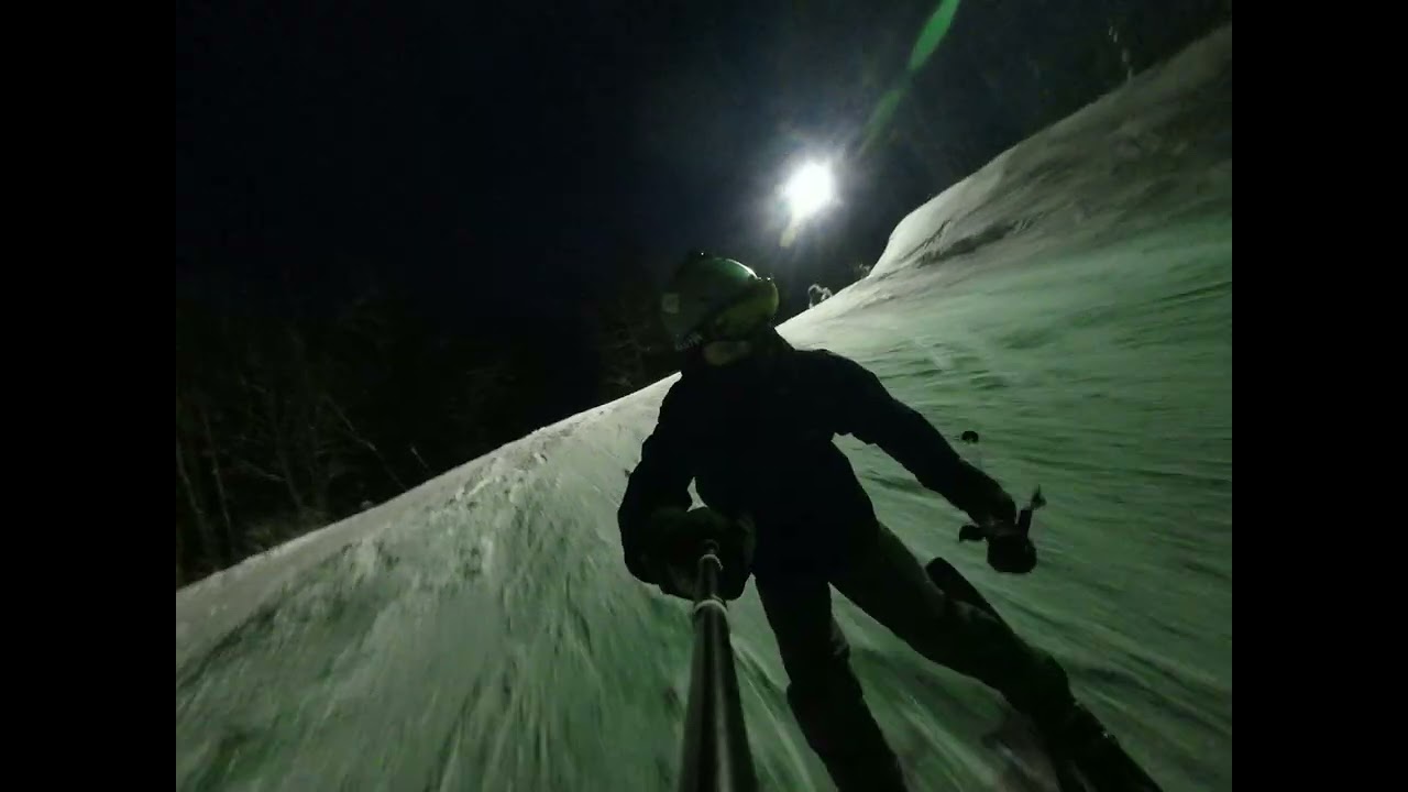 Night skiing at Wisp