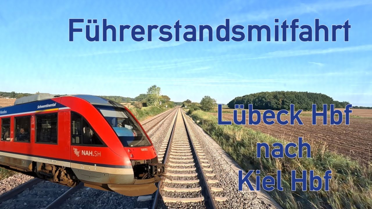 Führerstandsmitfahrt | RB84 | Lübeck - Kiel | BR 648 (Lint 41)