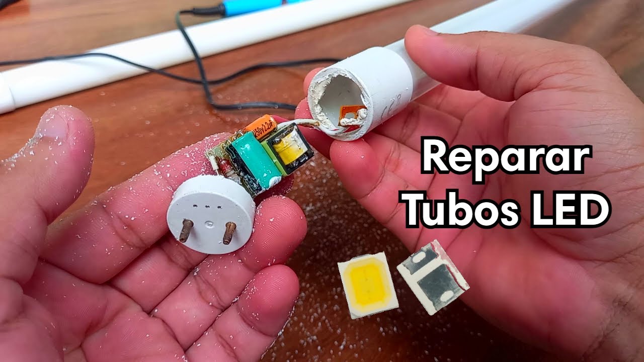 Como Abrir Tubo LED - Como Reparar Tubos LED - Como Desarmar Lamparas LED