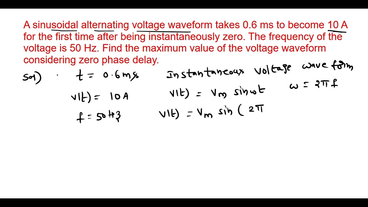 Electrical engineering:Electrical A.C Circuit analysis Problems part-3