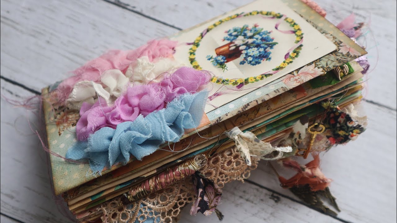 Vintage Floral Junk Journal - NevermoreCreations17 DT Project