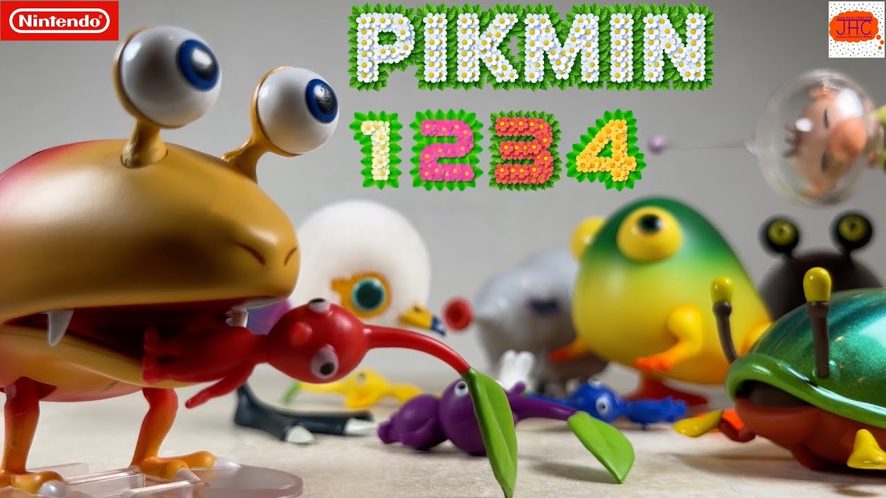 WIND UP? Unboxing Pikmin Enemies! Blind Box Figure Set Bulborb Blowhog Snagret Beetle Wollyhop Bugs