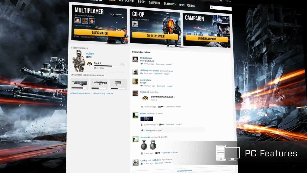 Battlefield 3 | Battlelog Features Trailer