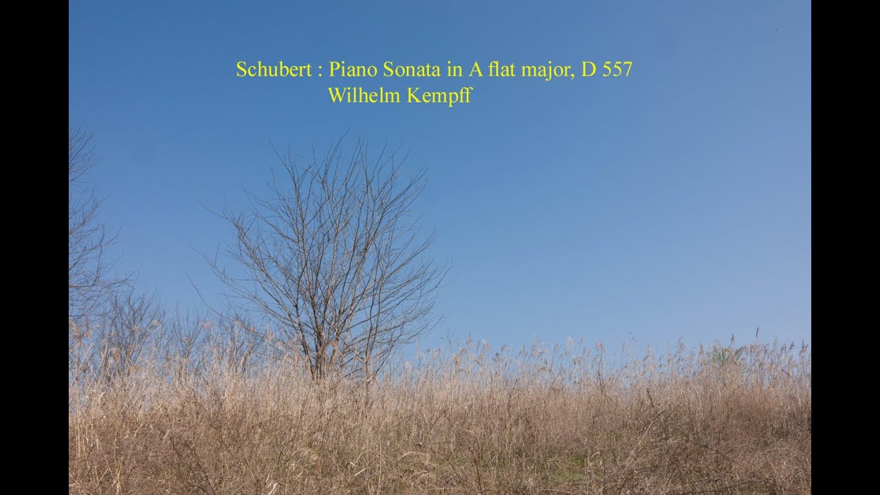 Schubert : Piano Sonata in A flat major, D.557