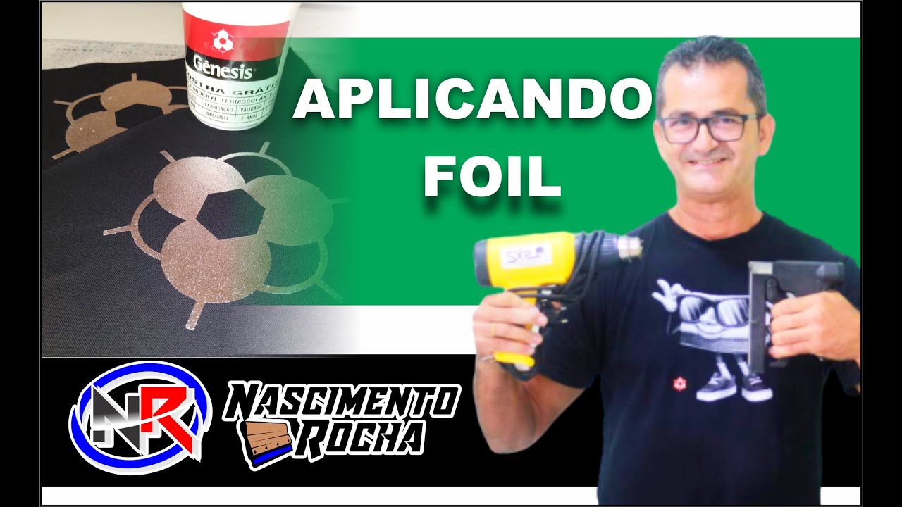 COMO APLICAR O FOIL NA SERIGRAFIA COM COLA A BASE DE AGUA