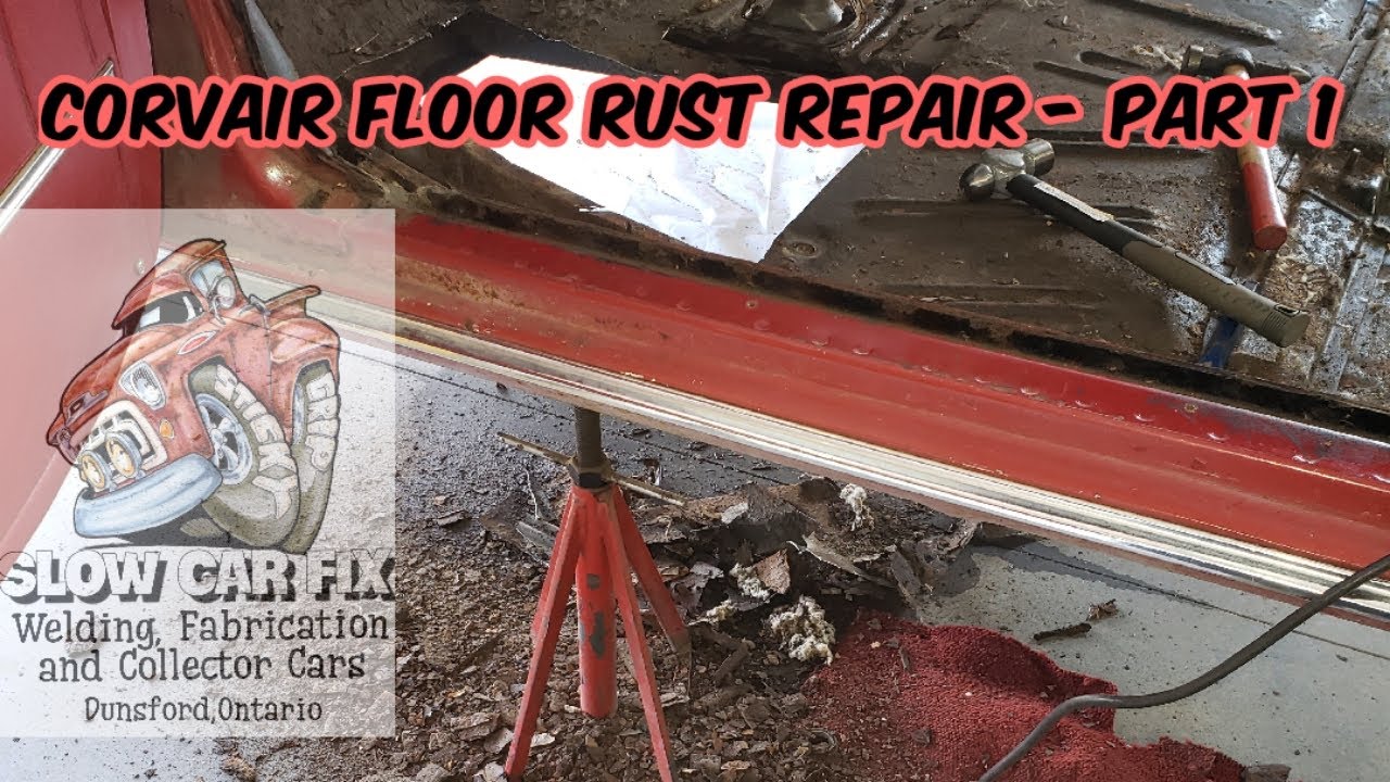 Rust repair - Chevrolet Corvair Corsa floor repair part 1